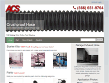 Tablet Screenshot of crushproof-hose.com